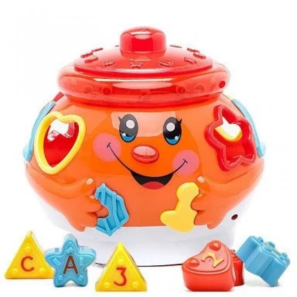 

Развивающая музыкальная игрушка сортер Музыкальный горшочек 0915 Limo Toy Оранжевый