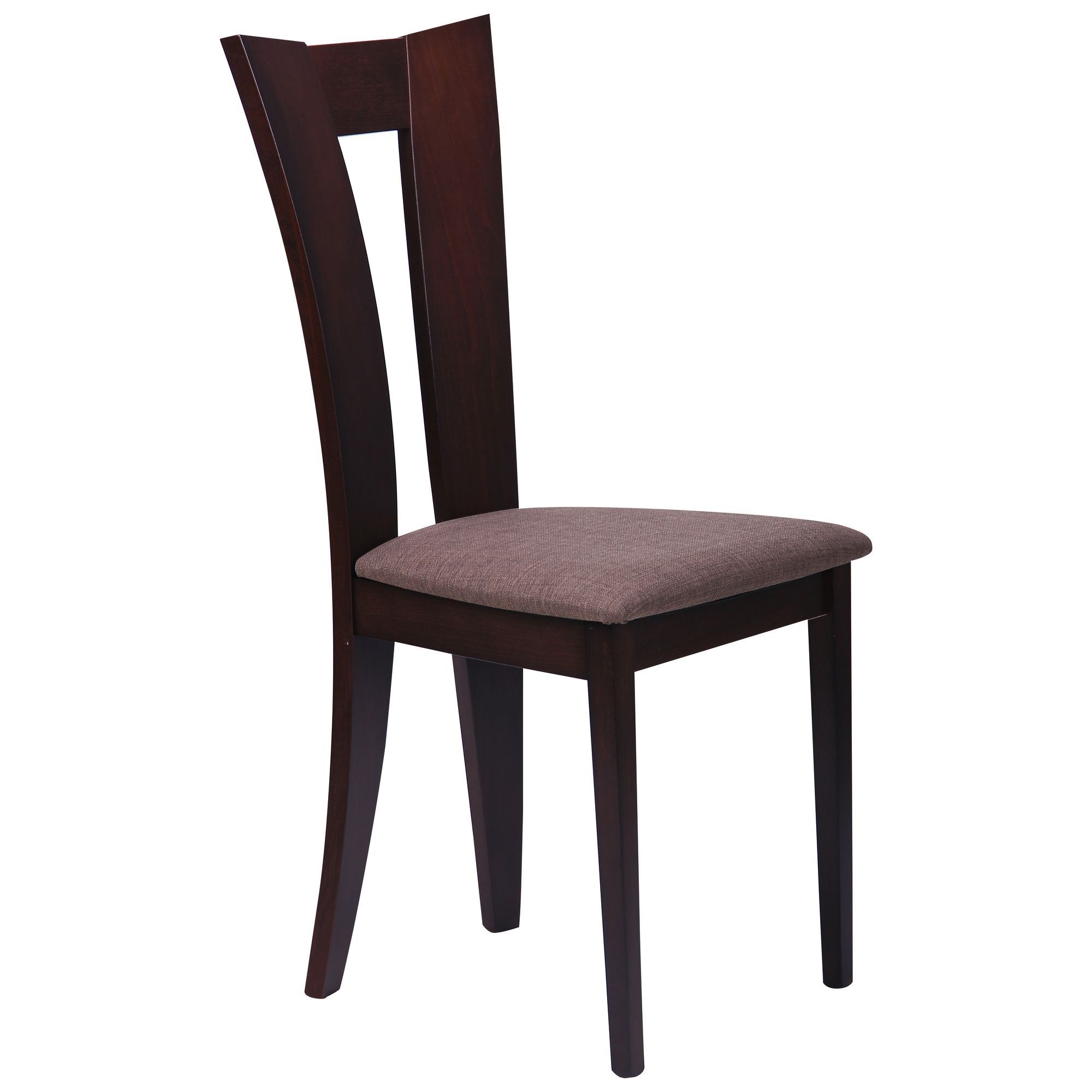 

Обеденный стул для кафе, бара, кухни Бристоль дерево орех темный/ткань коричневый цвет AMF