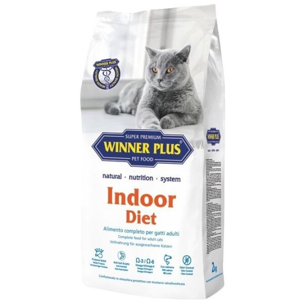 

Cухой корм для котов живущих в помещении Winner Plus Super Premium Cat Indoor diet 2 кг (23002)