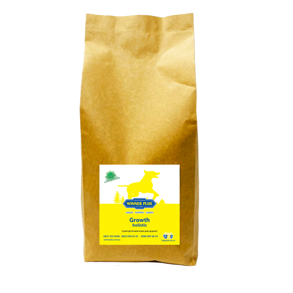 

Сухой диетический корм для щенков Winner Plus Super Premium Growth Holistic (10101)