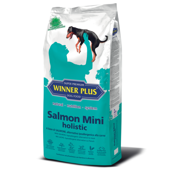 

Сухой корм для собак маленьких пород с лососем Winner Plus Salmon Mini holistic 2 кг