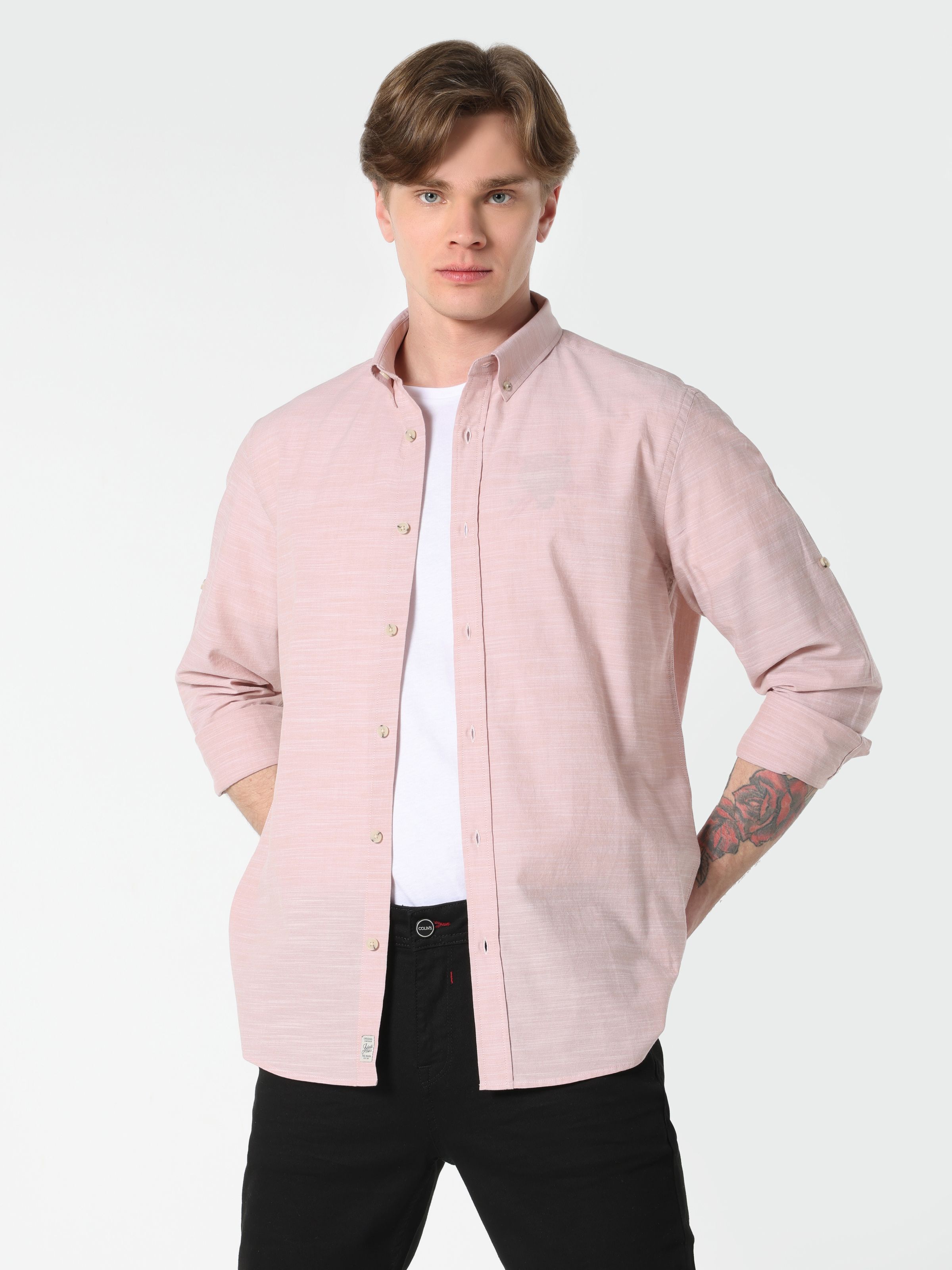 Акція на Сорочка Colin's CL1058567DUP XL Dusty Pink від Rozetka