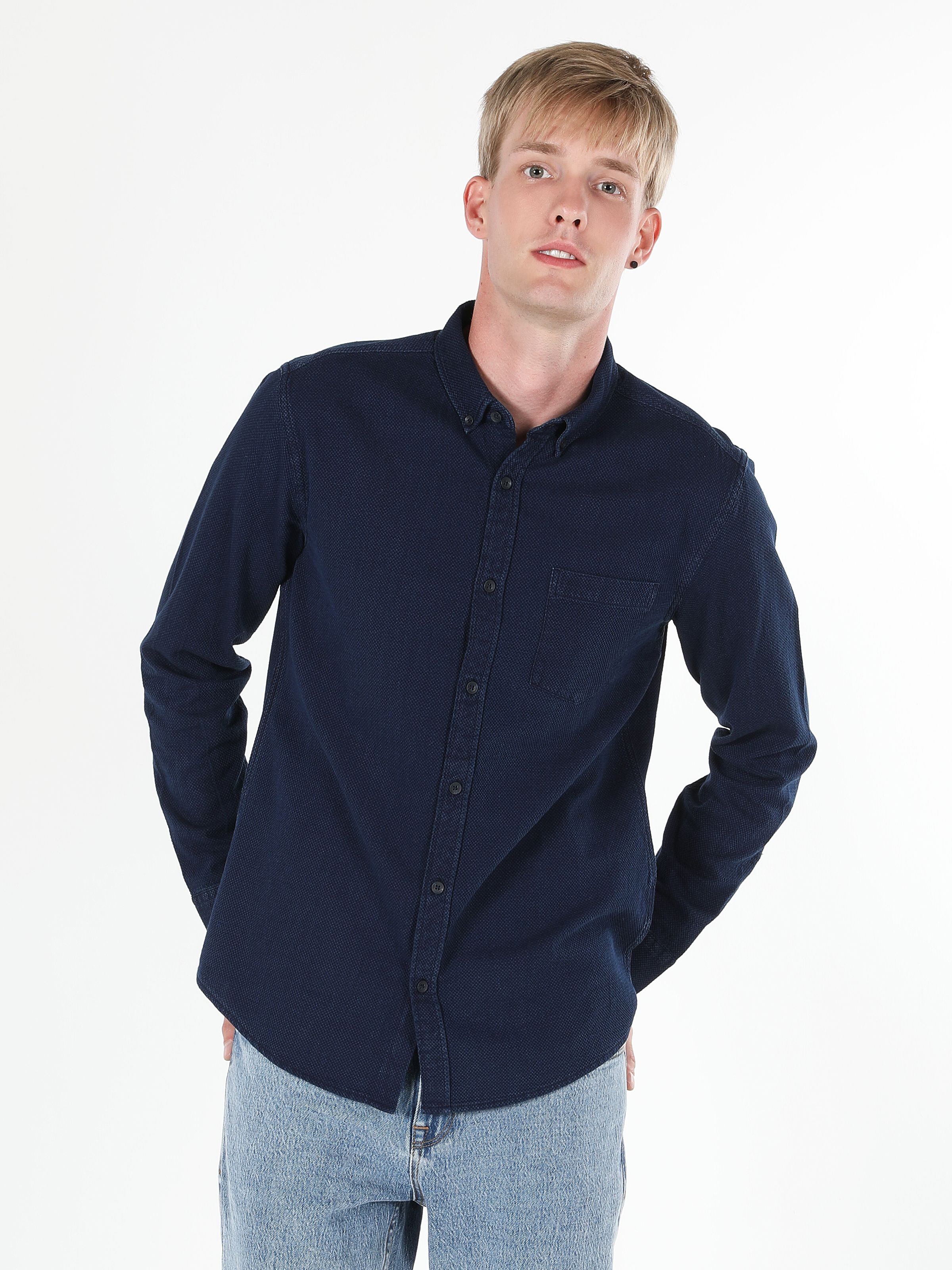 Сорочка бавовняна чоловіча Colin's CL1061346INV S Indigo від Rozetka на платформі USKIDKA Акція на Сорочка бавовняна чоловіча Colin's CL1061346INV S Indigo від Rozetka