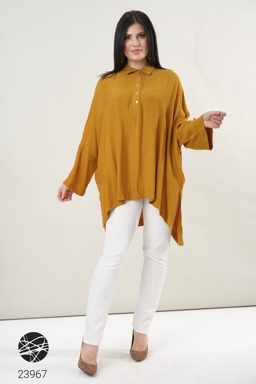 

Oversize-рубашка с асимметричным нижним краем (23967_50-62)