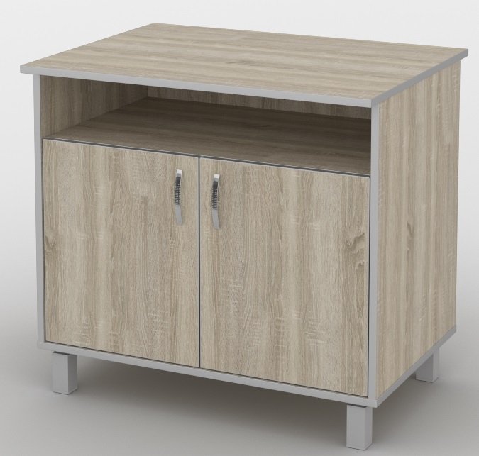 

Офисная тумба из ДСП Кромка ПВХ ТМ-130/2 Менеджер Тиса мебель цвет Дуб молочный