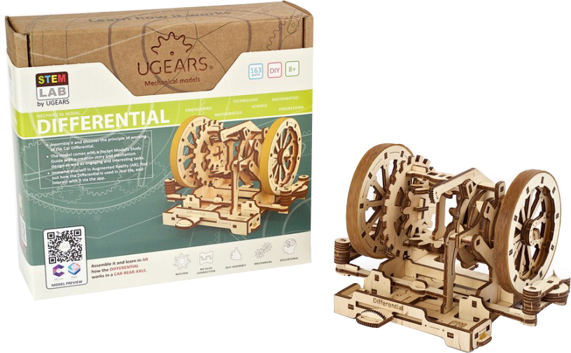

Механический пазл Ugears Дифференциал (4820184121089)