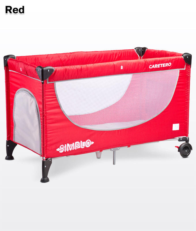 

Детский манеж-кровать Caretero Simplo red
