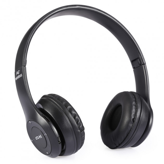 

Bluetooth наушники MDR P47 BT беспроводные microSD Mp3 Black (Черный)