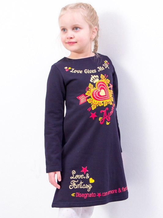 Акція на Дитяча сукня для дівчинки Носи своє 6004-023-33-1 134 см Чорнильно-синя (p-7504-98610) від Rozetka