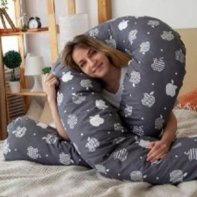 

Подушка для беременных Brettani серая Aple 150 см
