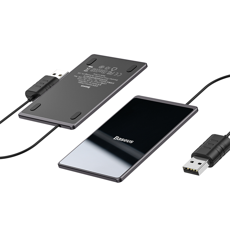 

Беспроводное зарядное устройство Qi BASEUS Card Ultra-thin Wireless Charger |15W| Black