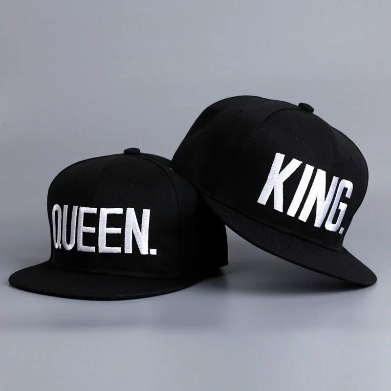 

Комплект кепка снепбек King & Queen (Король и Королева) с прямым козырьком для двоих