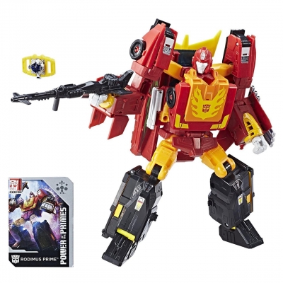 

Трансформер Hasbro 4в1 Родимус Прайм, Хот Род - Rodimus,Hot Rod, Power of the Primes, Leader Class 23 см (SKL14-143253)