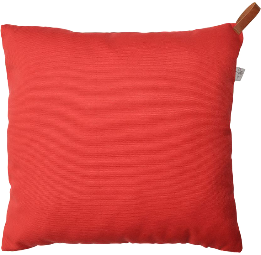 

Подушка Прованс Scarlet Декоративная с кожаным хлястиком 45 х 45 см Красная