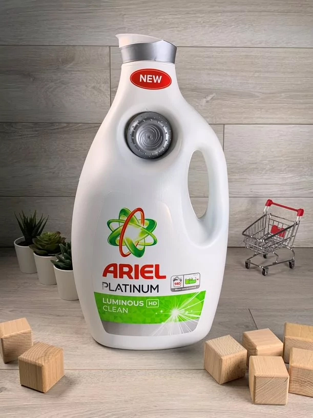 Гель для стирки универсальный Ariel PLATINUM LUMINOUS 6,3 л – фото ...