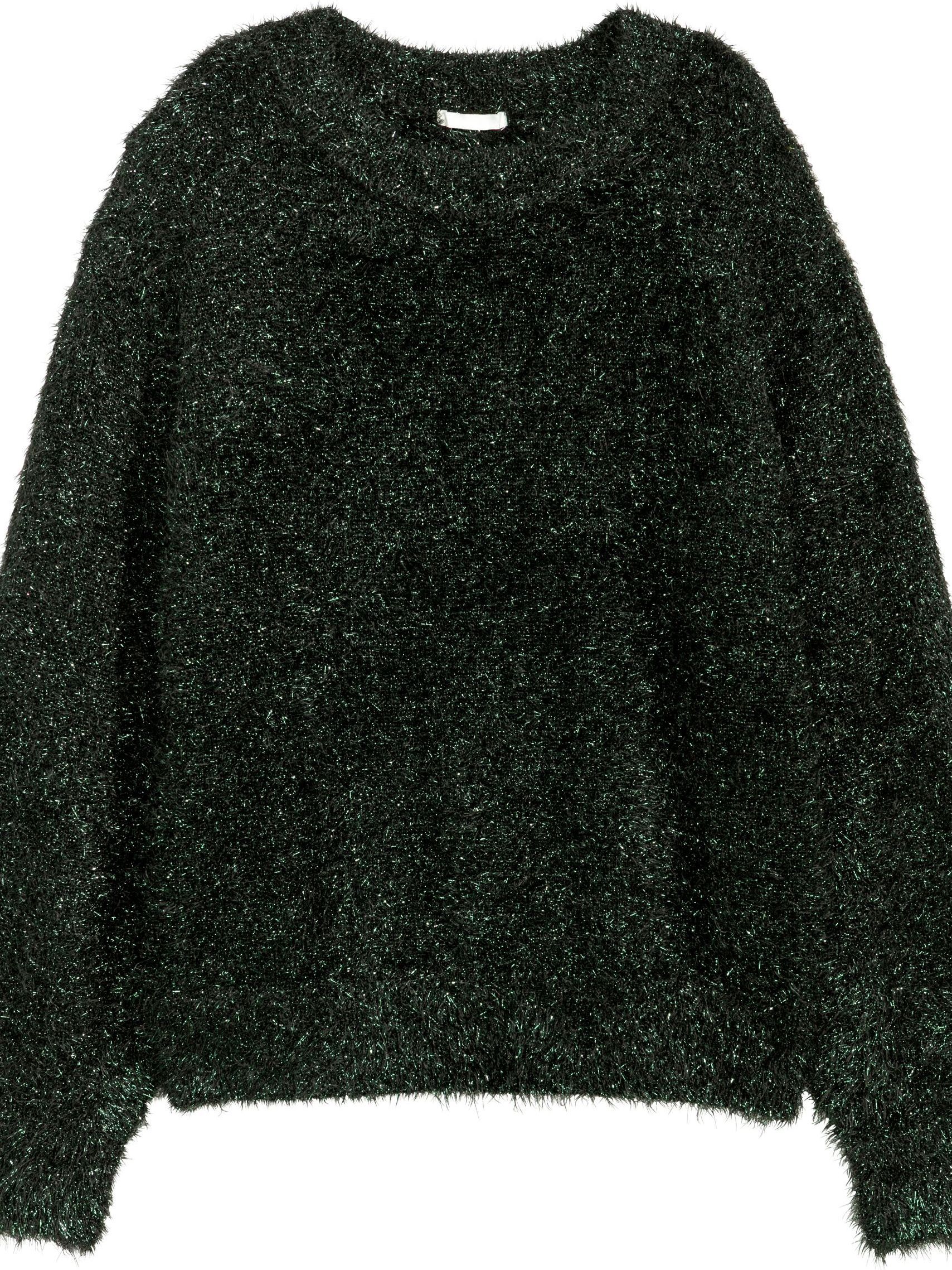 

Джемпер H&M 5364106wt S Темно-зеленый Блестки