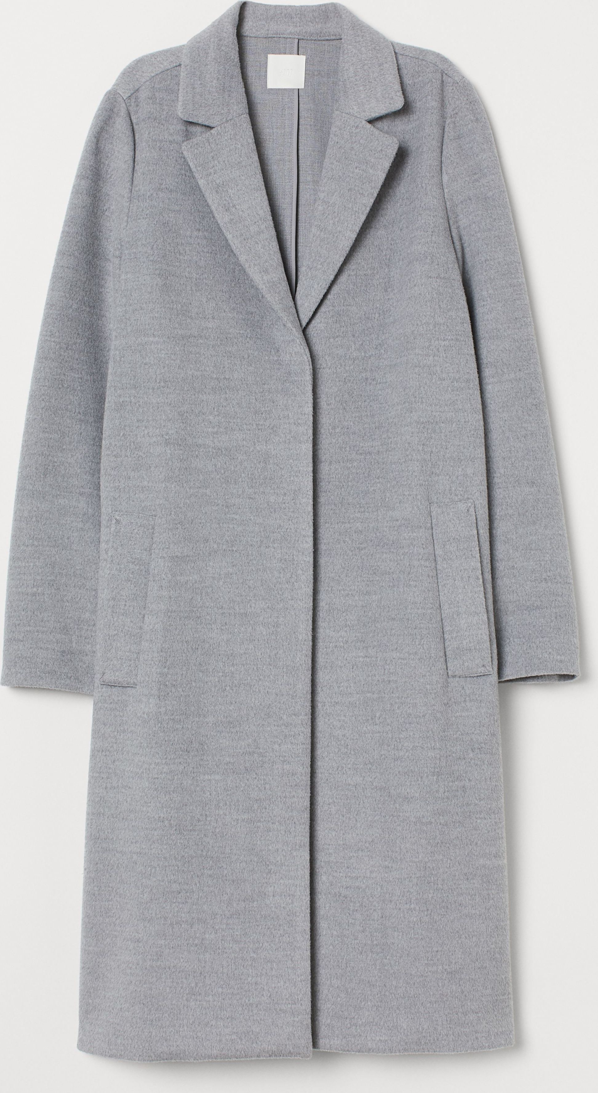 

Пальто H&M 7553610wt 44 Светло-серый меланж