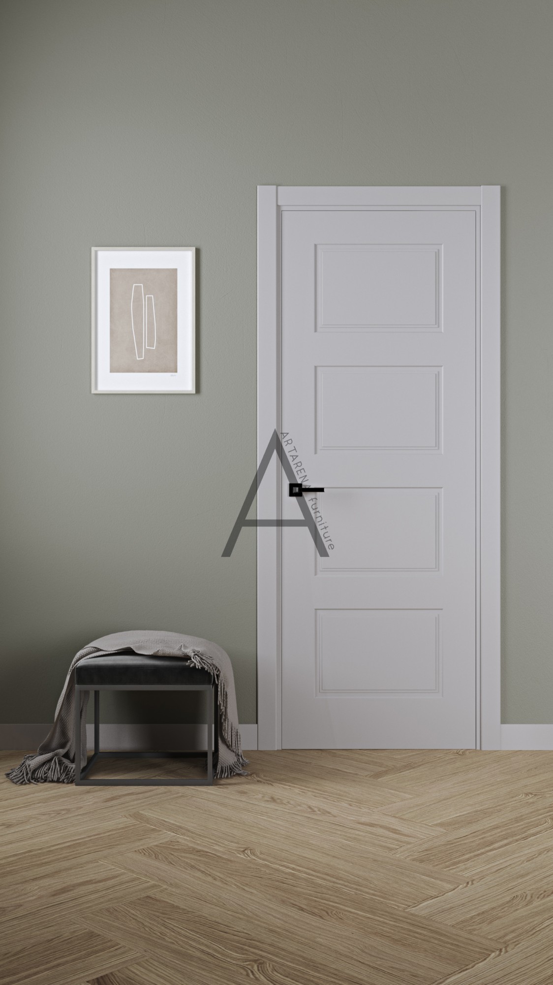 

Межкомнатные двери Artarena furniture Toronto Quattro 2000*800*40 Белый матовый