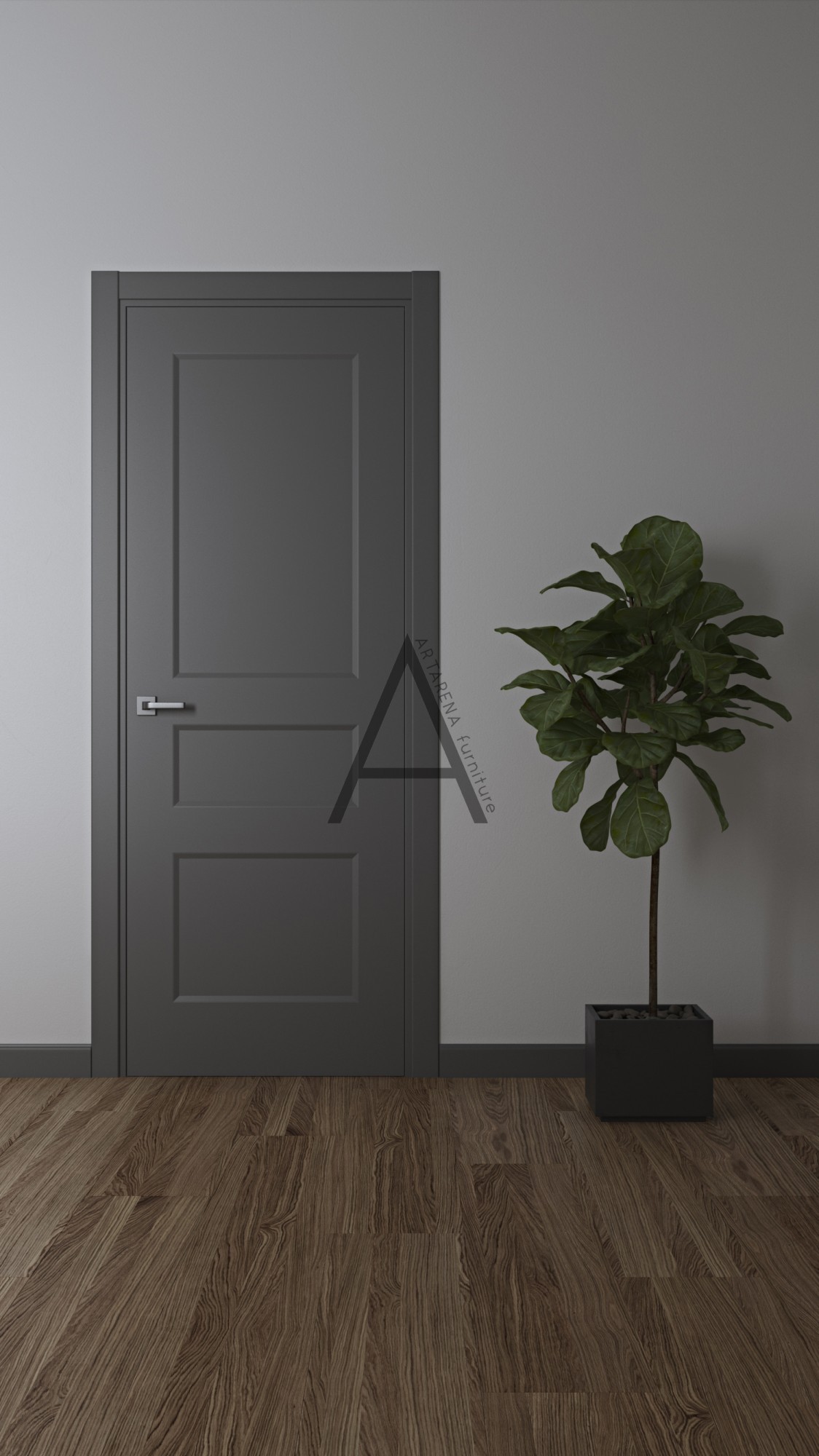 

Межкомнатные двери Artarena furniture London Trio 2000*800*45 Белый матовый