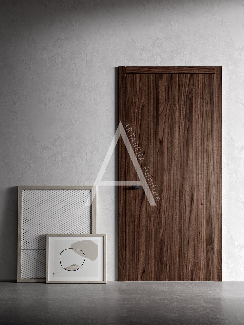 

Межкомнатные двери Artarena furniture Pline Sota Шпон дуб сучковый 2000*800*45 Белый матовый