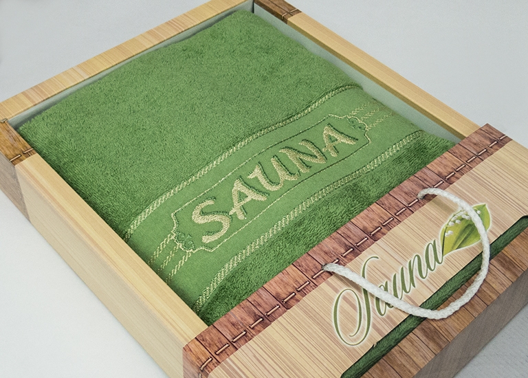

Полотенце для сауны Gulcan Sauna Cotton 100*170 см махрове Оливковый