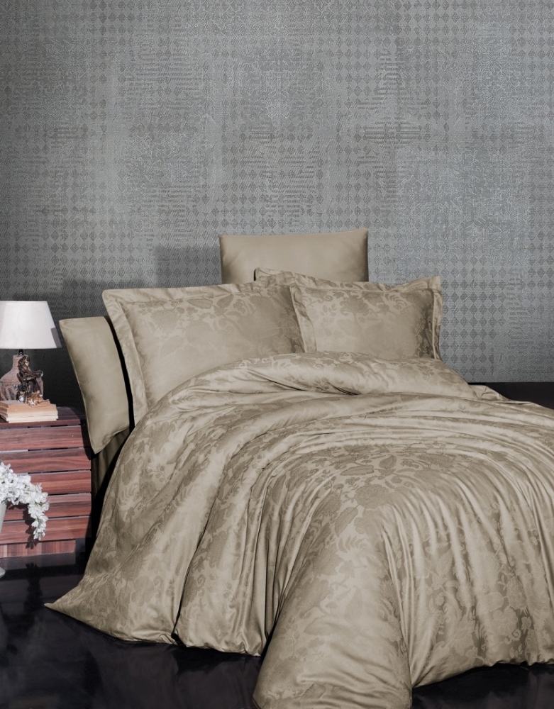 

Комплект постельного белья First Choice Satin Jacquard Cotton Евро сатин-жаккард арт.Saral Badem