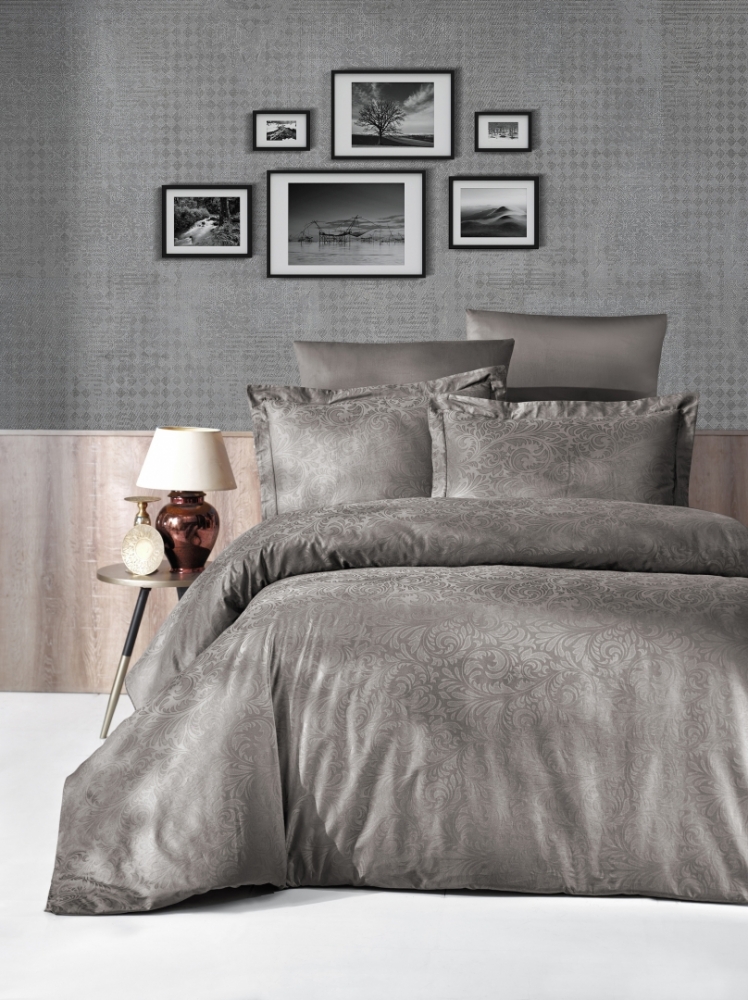 

Комплект постельного белья First Choice Satin Jacquard Cotton Евро сатин-жаккард арт.Tecna Vizon