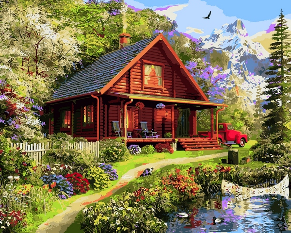 

Картина по номерам Mariposa Летний день 40*50 см (в коробке) арт.MR-Q2204