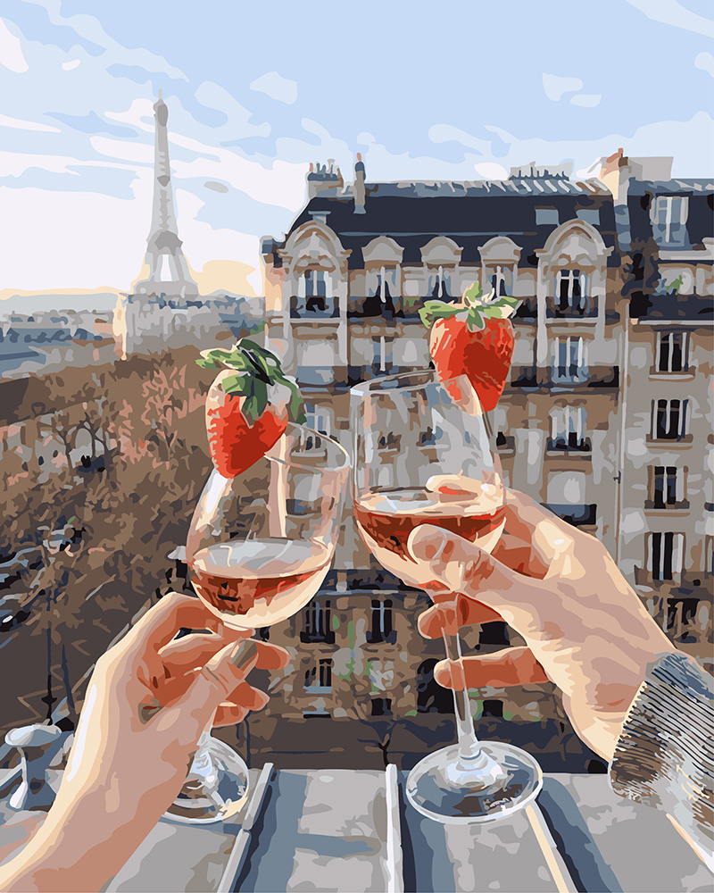 

Картина по номерам BrushMe Шампанское и клубника 40*50 см (в коробке) арт.BRM24907