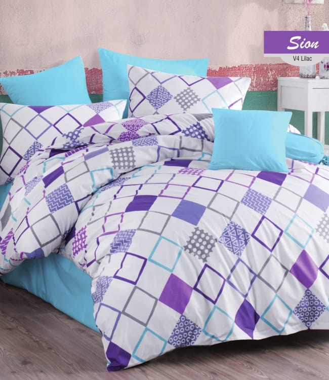 

Комплект постельного белья Zugo Home Евро ранфорс Sion V4 арт.ts-01276
