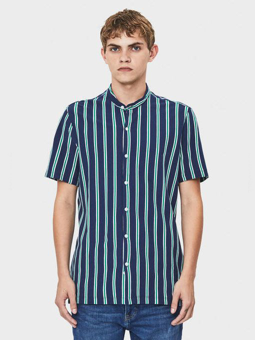 

Рубашка Bershka 6061-019-500  Синяя, Рубашка Bershka 6061-019-500 XS Синяя
