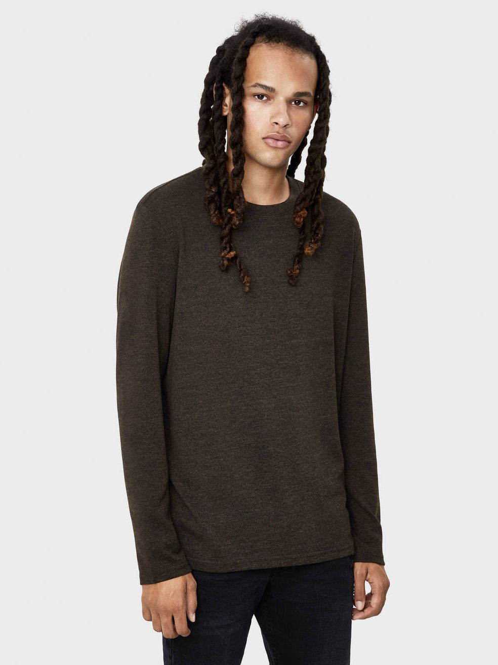 

Джемпер Bershka 7093-512-505 L Коричневый с черным