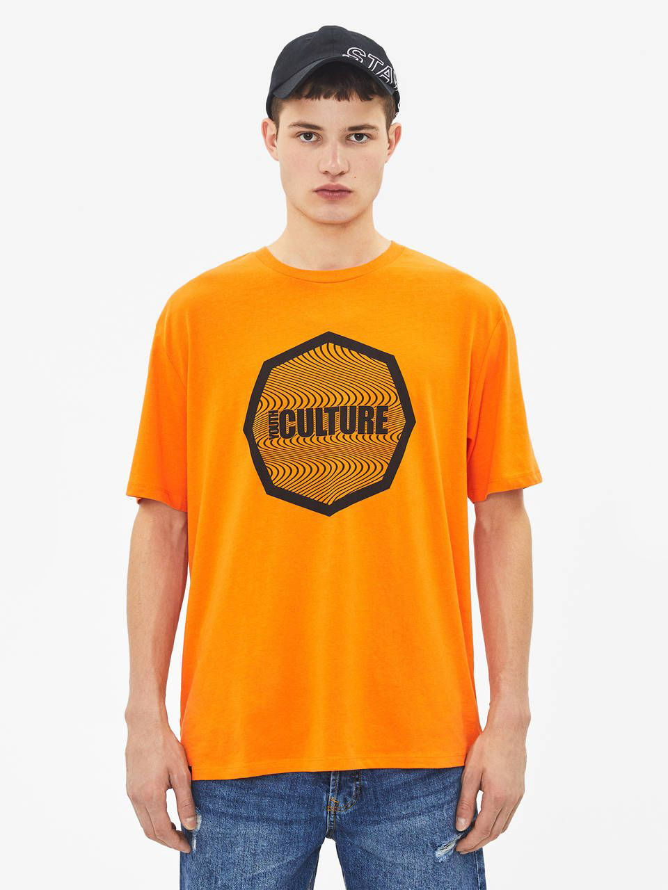 

Футболка Bershka 7701-443-615 XS Оранжевая