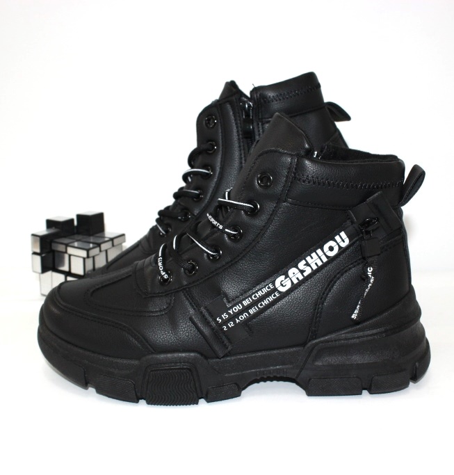 

Ботинки деми подростковые Allshoes 93-51-BLACK 36 22.5см черный