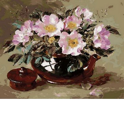 

Шиповник в глиняном чайнике Худ. Коттерил Анне MR-Q1052