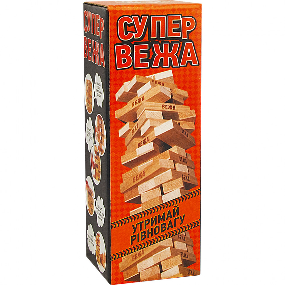 

Настольная игра "Супер вежа" Arial для детей и взрослых на украинском языке (RT910114)