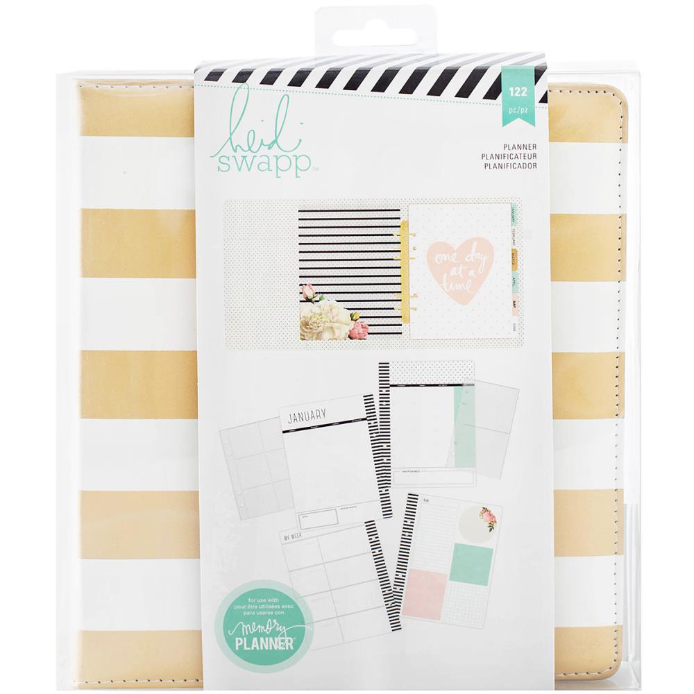 

Планер Heidi Swapp Large Memory Planner с наполнением Gold Foil Stripes (718813120128)