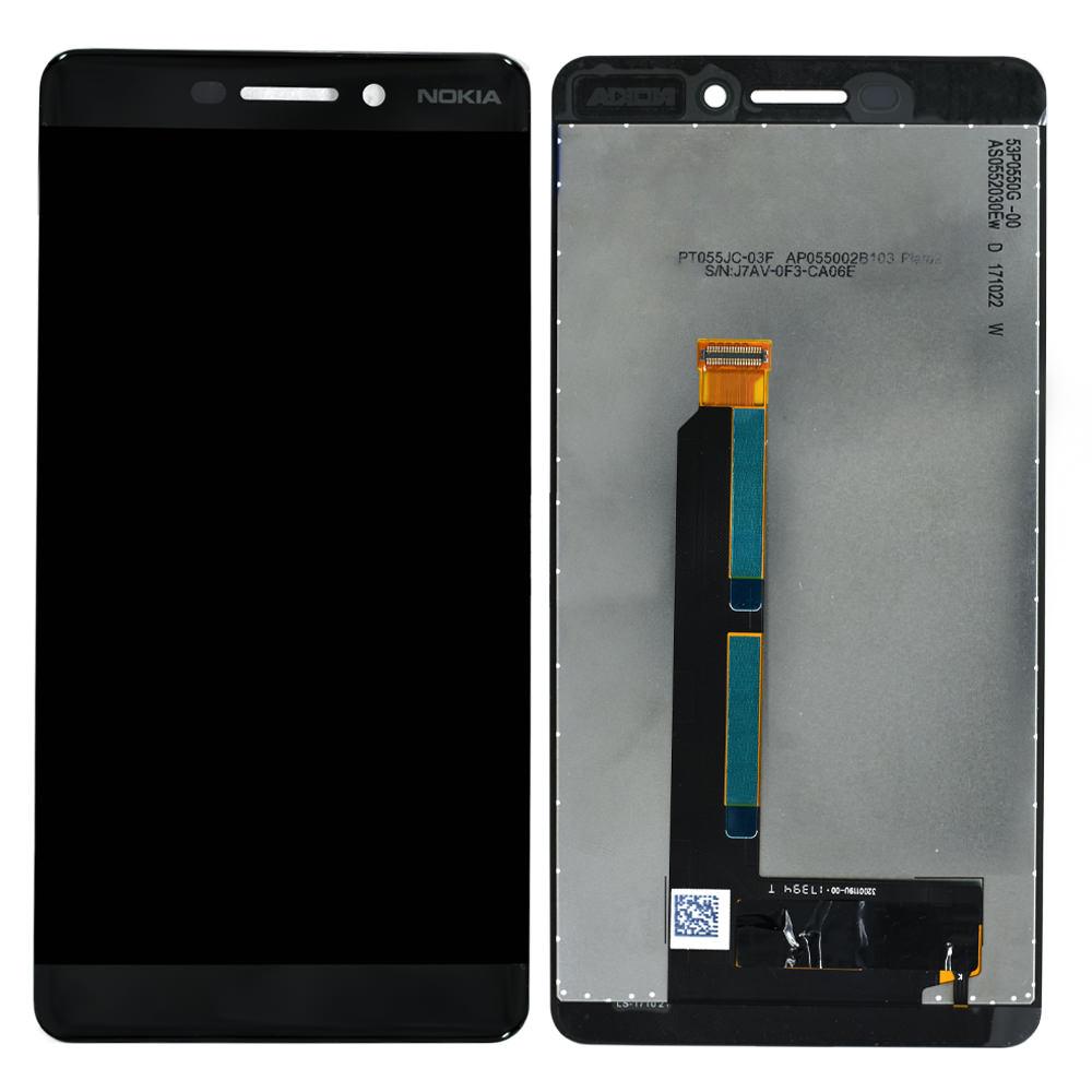

Дисплей (экран) для Nokia 6.1 TA-1050/Dual Sim TA-1043 + тачскрин, черный Original
