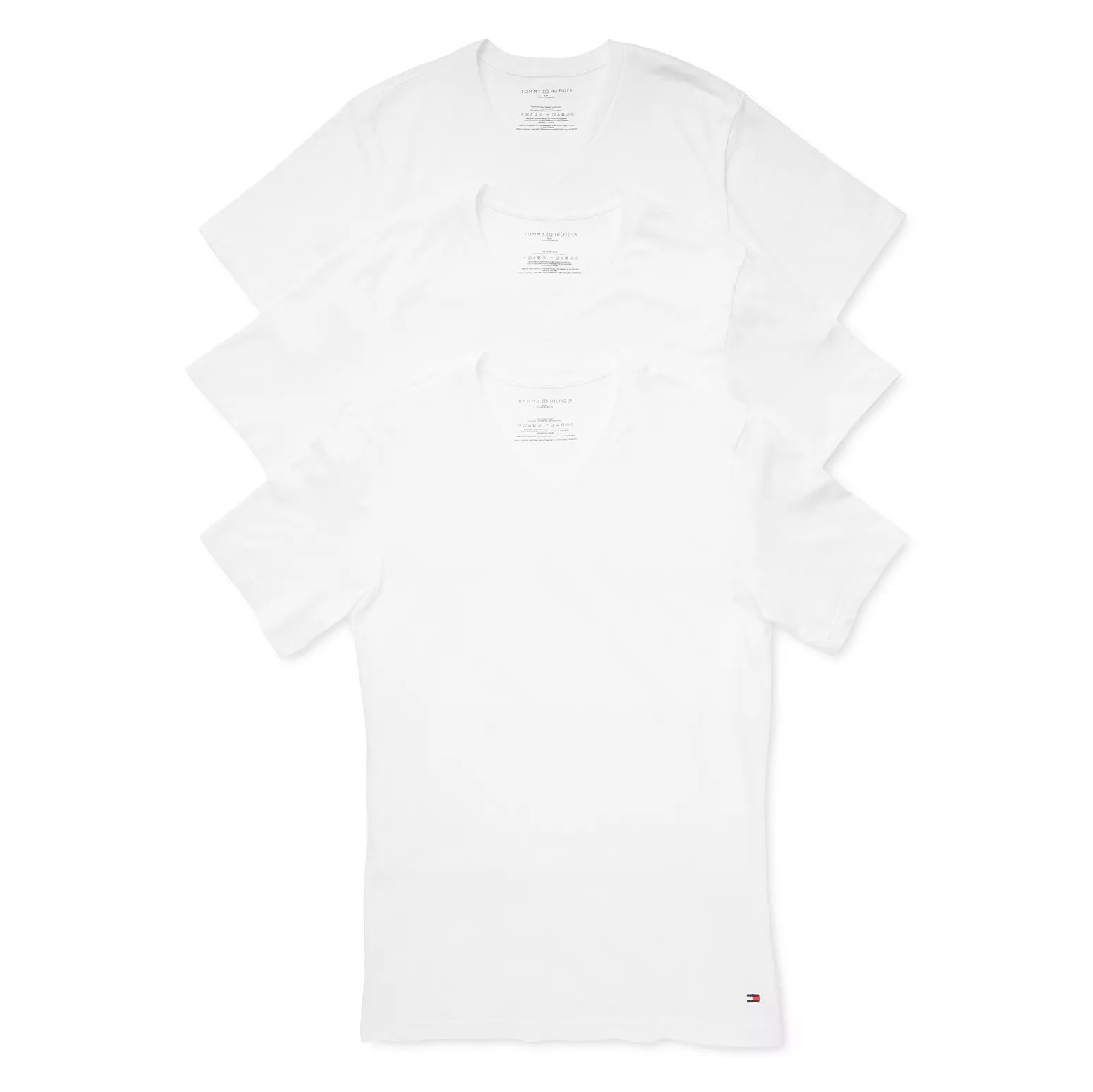Акція на Набір футболок Tommy Hilfiger 266015928 L 3 шт Білий від Rozetka