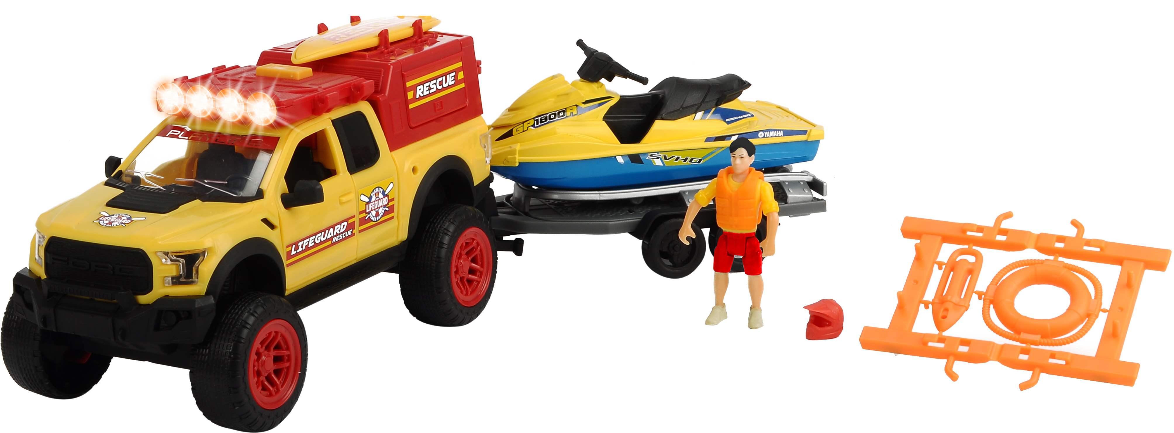 

Игровой набор Dickie Toys Плейлайф Пляжный патруль с внедорожником и водным мотоциклом (3837008)