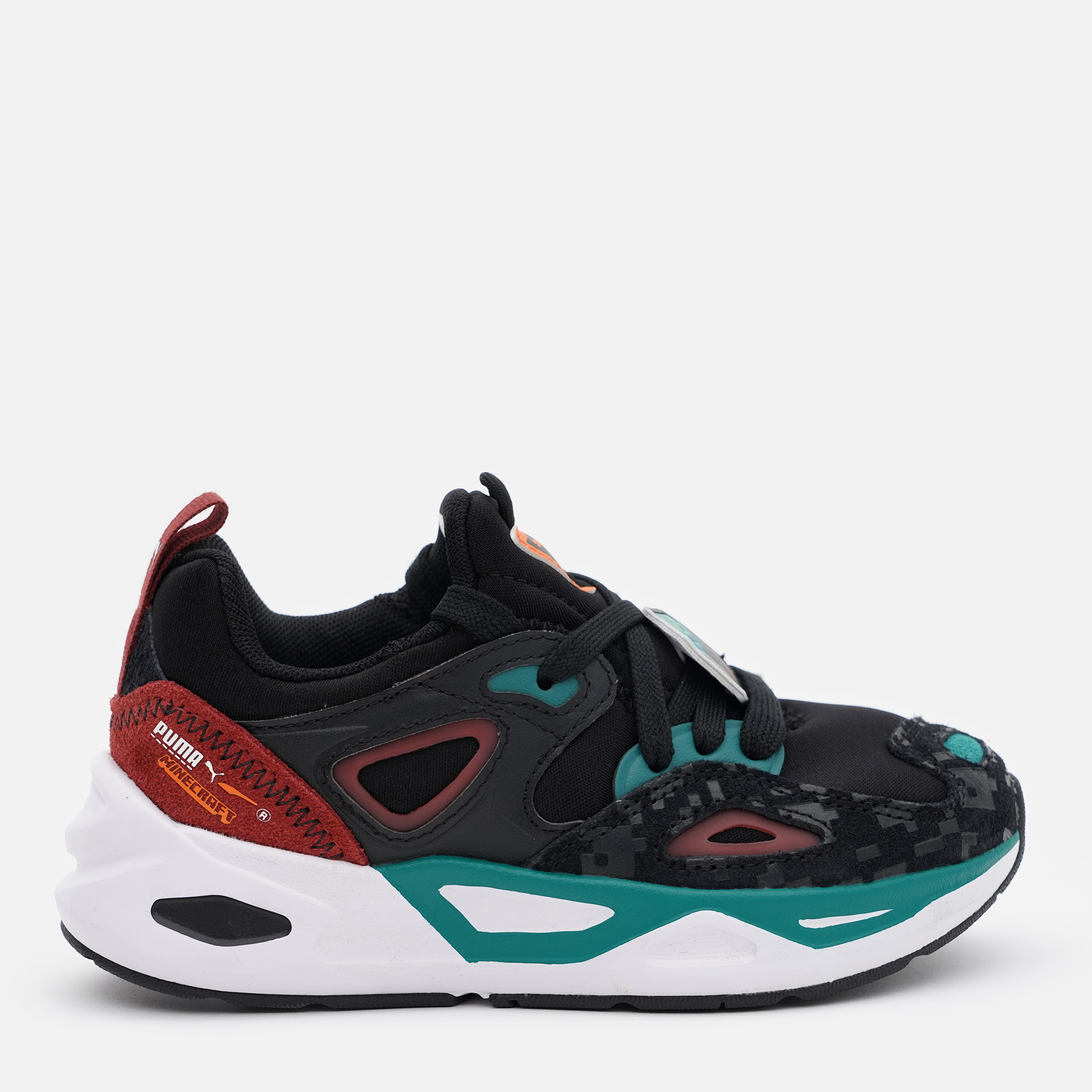 Кросівки дитячі Puma TRC Blaze Minecraft PS 38612601 31.5 (12.5) Puma Black-Teal Green від Rozetka на платформі USKIDKA Акція на Кросівки дитячі Puma TRC Blaze Minecraft PS 38612601 31.5 (12.5) Puma Black-Teal Green від Rozetka