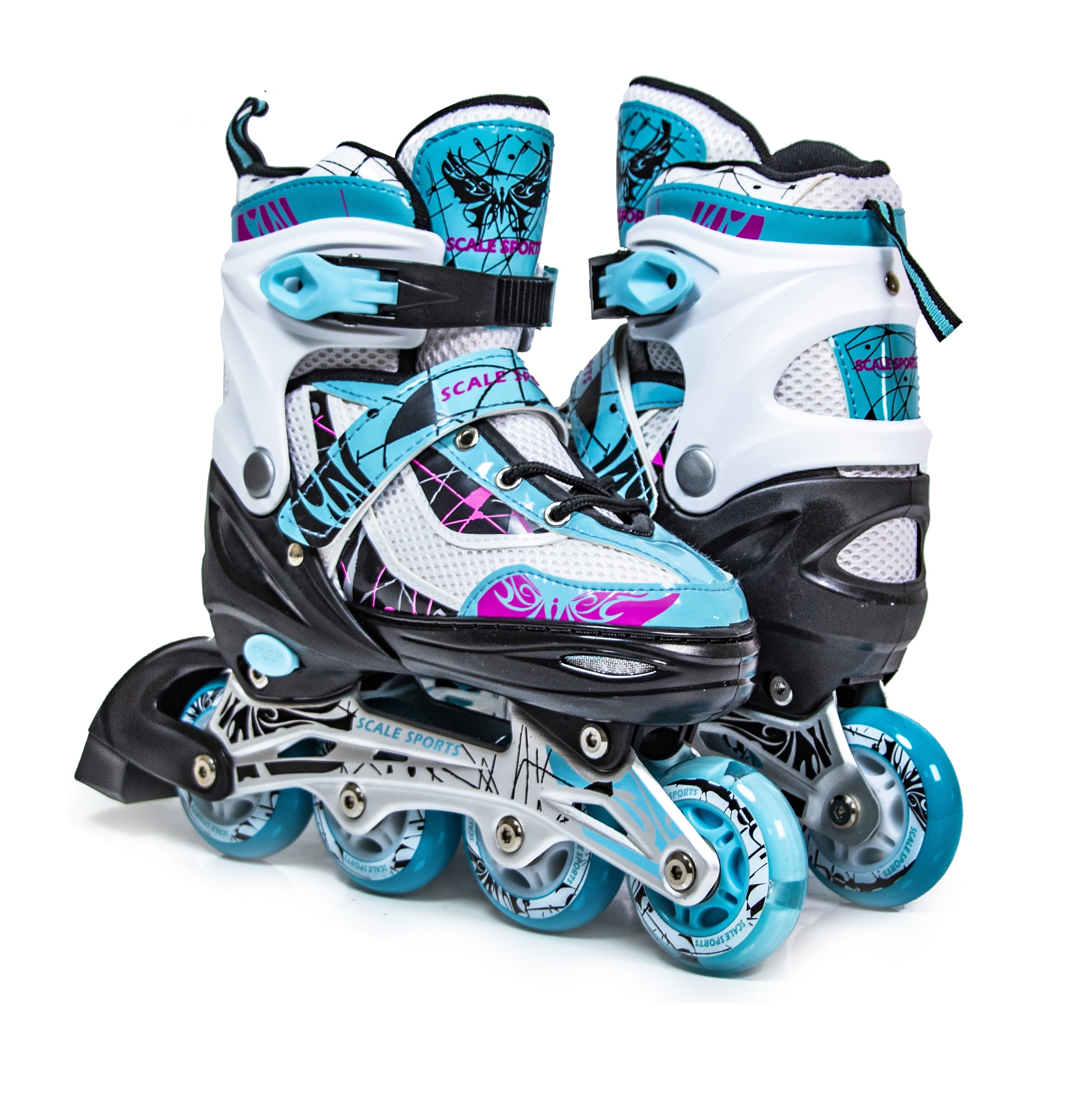 

Ролики Scale Sports. Turquoise (размер 29-33) 734418881