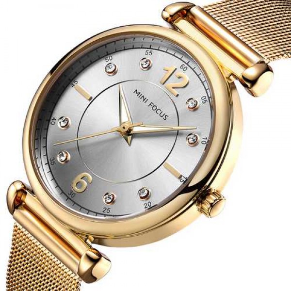 

Наручные часы Mini Focus MF0177L.01 Gold-Silver Diamonds