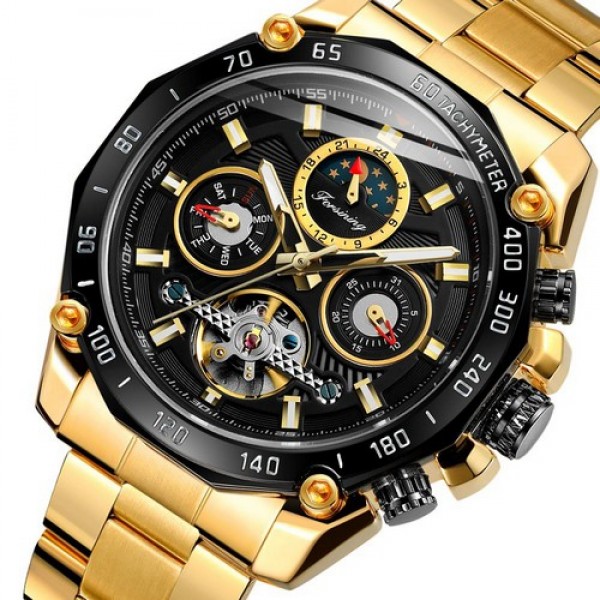 

Наручные часы Forsining 6913 Gold-Black