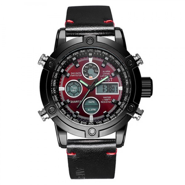 

Наручные часы AMST 3022 Black-Red Smooth Wristband