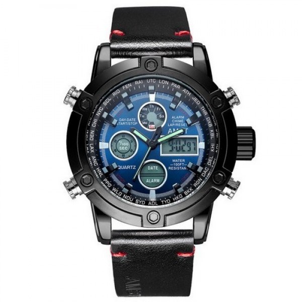 

Наручные часы AMST 3022 Black-Blue Smooth Wristband