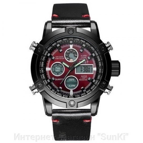 

Наручные часы AMST 3022 Black-Red Fluted Wristband