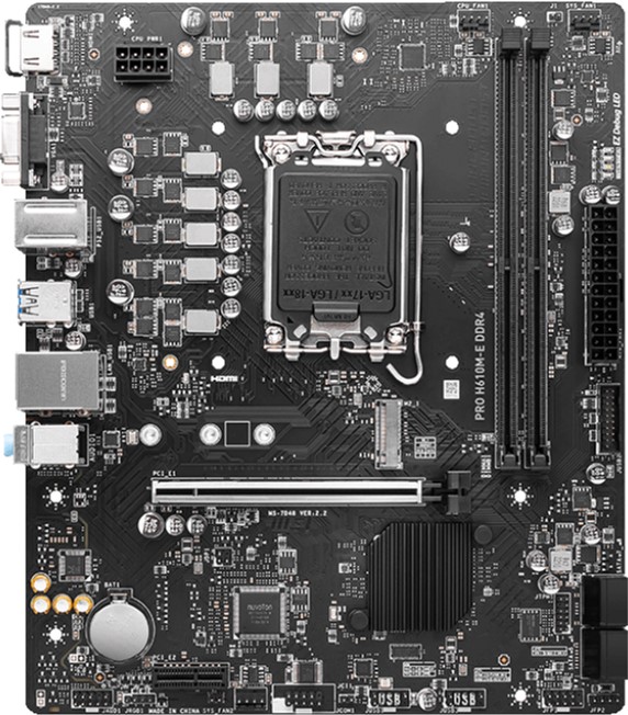 Материнская плата MSI Pro H610M-E DDR4 (s1700, Intel H610, PCI-Ex16 ...