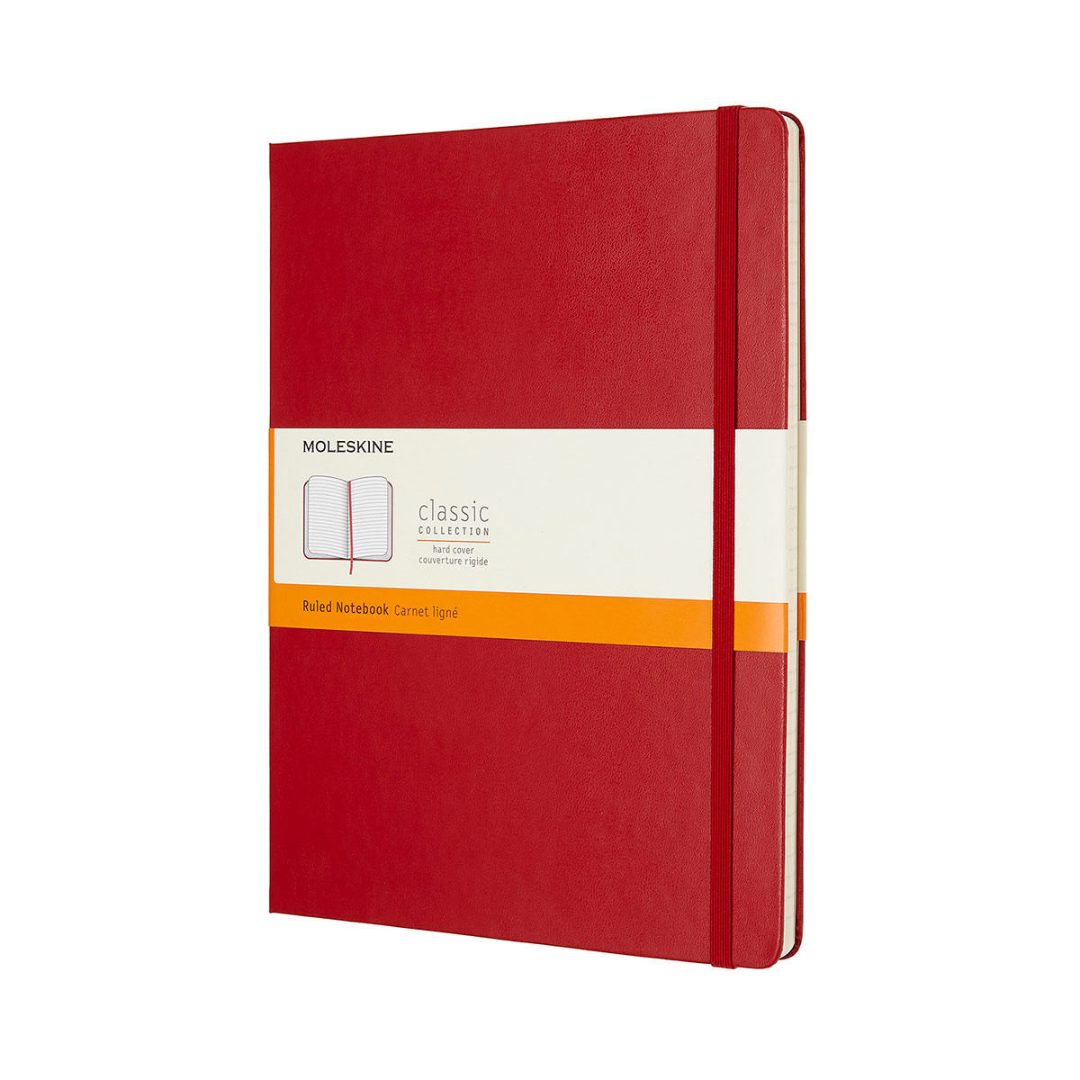 

Блокнот Moleskine «Classic» большой в линию красный (12504)