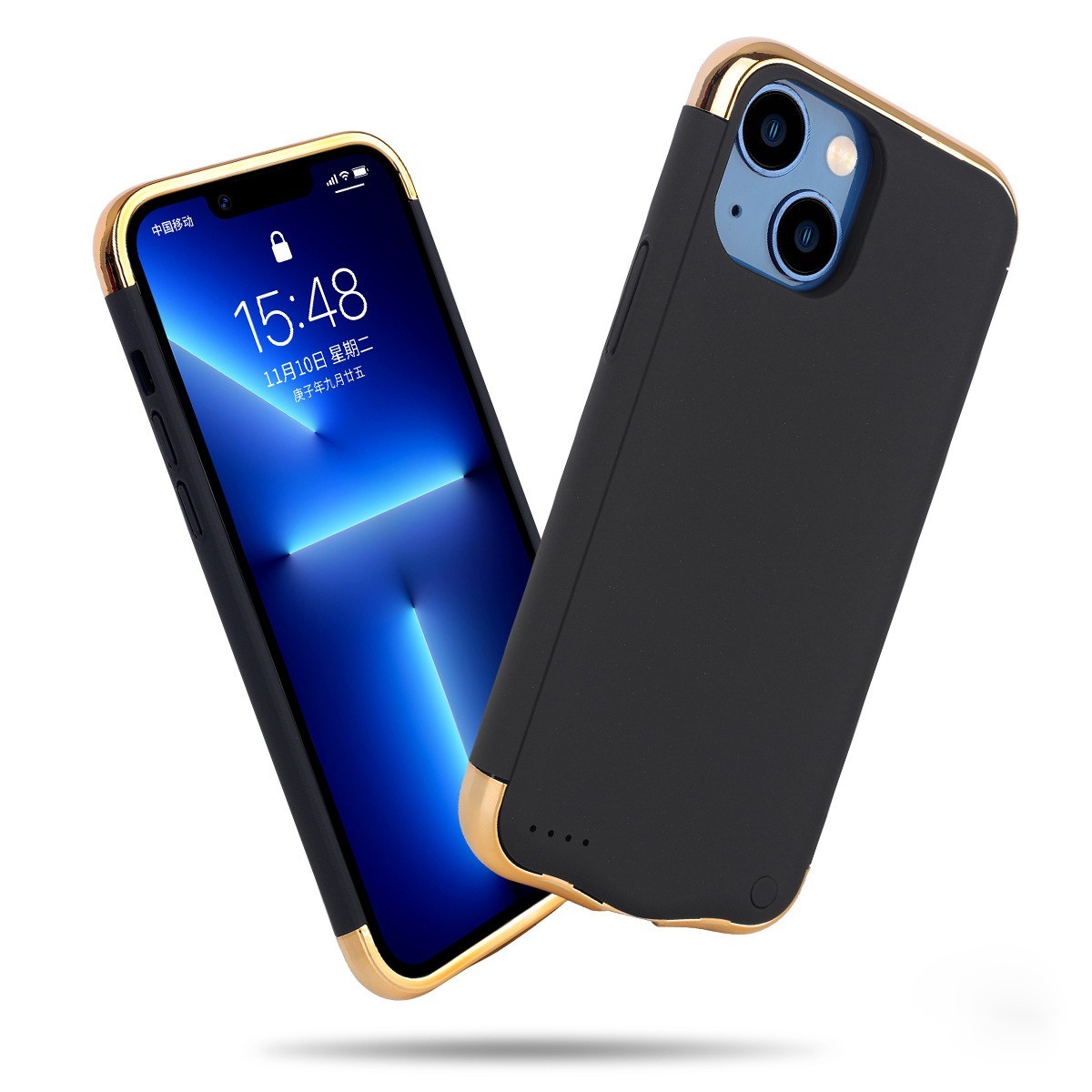 Чехол-аккумулятор XON PowerCase для iPhone 13 5500 mAh Black/Gold ...